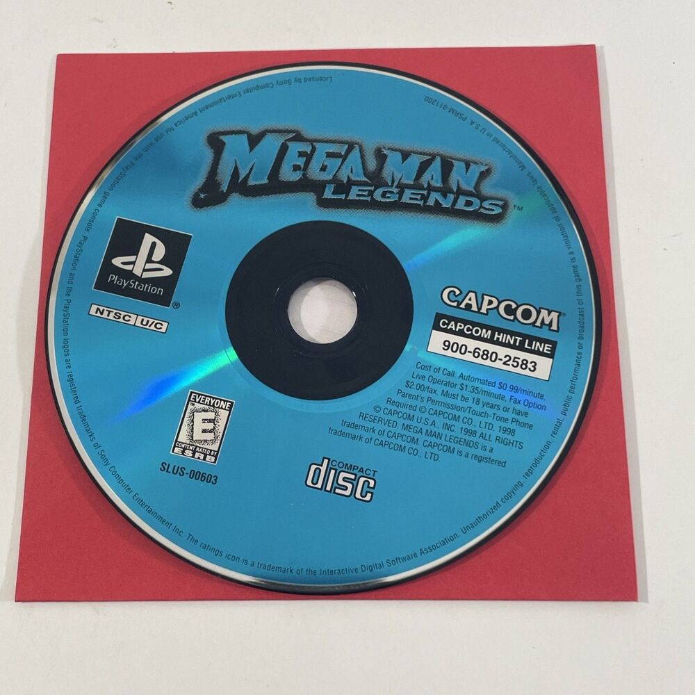 Capcom Mega Man Legends PlayStation 1 PS1 E NTSC-U/C Disc Only Tested
